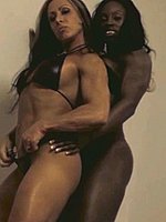 super hot ebony female bodybuilder mistress treasure in ripped contest shape